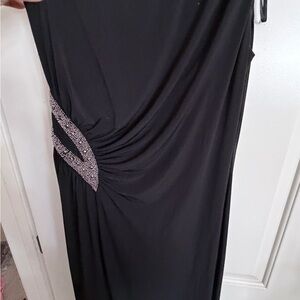 Calvin Klein Black Dress with Silver Accents